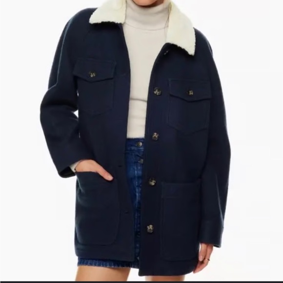 Aritzia Wilfred Free Pacific Jacket 100% Merino Wool - Picture 1 of 5
